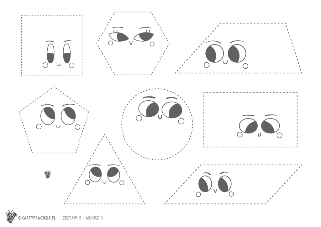 Karty pracy -5- Kształty po śladzie